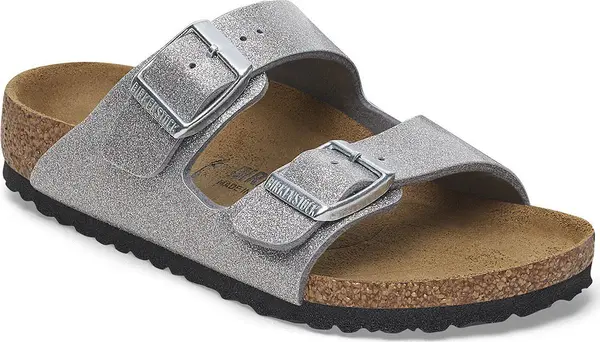 Birkenstock Birkenstock Arizona Kids BS Birko-Flor Narrow Fit Žene,Djeca - Sandale Birkenstock - Silver - 1029468-5 - Size: 5