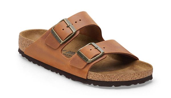 Birkenstock Birkenstock Arizona Natural Leather Oiled Narrow Fit