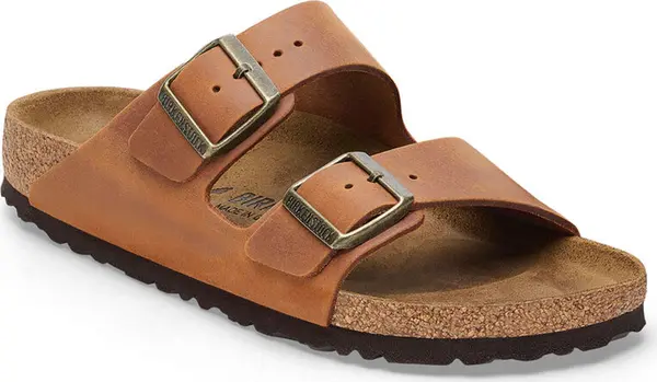 Birkenstock Birkenstock Arizona Natural Leather Oiled Regular Fit Muškarci - Sandale Birkenstock - Smeđa - 1028272-7 - Size: 7