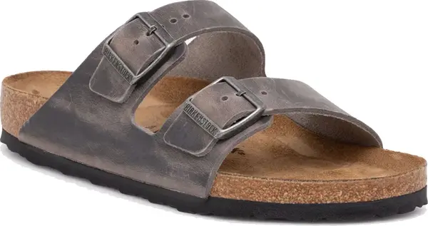 Birkenstock Birkenstock Arizona Natural Leather Oiled Regular Fit Unisex - Sandale Birkenstock - Smeđa - 1027046-3.5 - Size: 3.5