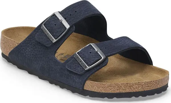 Birkenstock Birkenstock Arizona Nubuck Leather Narrow Fit Blue Muškarci - Sandale Birkenstock - Plava - 1028167-5.5 - Size: 5.5