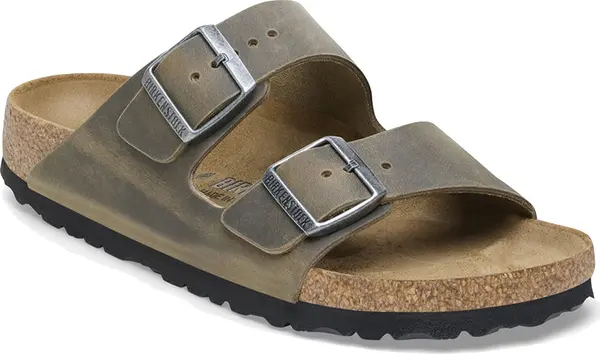Birkenstock Birkenstock Arizona Oiled Leather Narrow Fit Žene - Sandale Birkenstock - Zelena - 1027039-11.5 - Size: 11.5