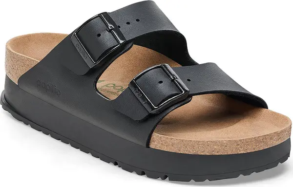 Birkenstock Birkenstock Arizona PAP Flex Platform Birko-Flor Narrow Fit Black Žene - Sandale Birkenstock - Crna - 1027395-8 - Size: 8