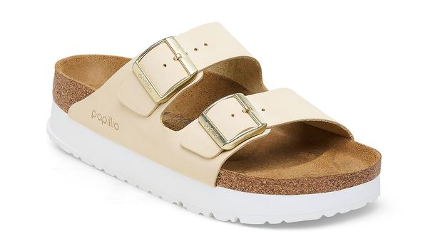 Birkenstock Birkenstock Arizona PAP Flex Platform Nubuck Leather Narrow Fit