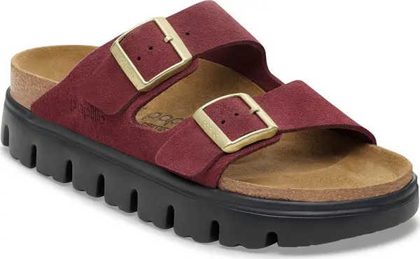 Birkenstock Birkenstock Arizona Platform Suede Leather Narrow Fit Žene - Sandale Birkenstock - Burgundac - 1030581-3.5 - Size: 3.5