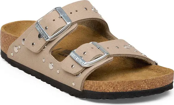 Birkenstock Birkenstock Arizona Rivet Border Synthetics Regular Fit Soft Birki Gray Taupe Žene,Djeca - Sandale Birkenstock - Smeđa - 1031740-4.5 - Size: 4.5