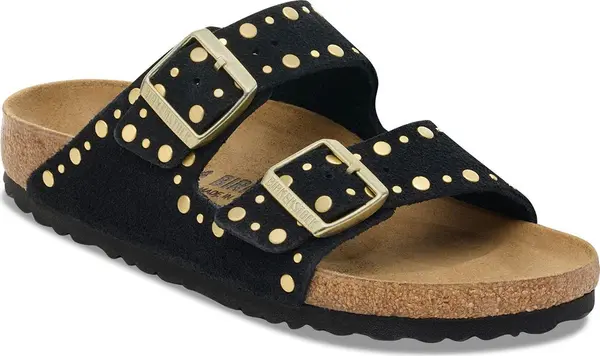 Birkenstock Birkenstock Arizona Rivet Suede Leather Regular Fit Žene - Sandale Birkenstock - Crna - 1030346-4.5 - Size: 4.5