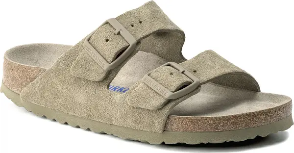 Birkenstock Birkenstock Arizona SFB VL Faded Khaki Regular Fit Žene - Sandale Birkenstock - Siva - 1019045-4.5 - Size: 4.5