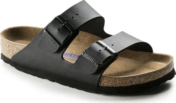 Birkenstock Birkenstock Arizona Soft Footbed Black Narrow Fit Unisex - Sandale Birkenstock - Crna - 551253-3.5 - Size: 3.5