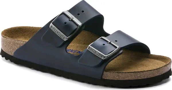 Birkenstock Birkenstock Arizona Soft Footbed Oiled Nubuck Leather Regular Fit Žene - Sandale Birkenstock - Plava - 1013643-7 - Size: 7