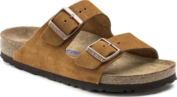 Birkenstock Birkenstock Arizona Soft Footbed Suede Leather Mink Narrow Fit Unisex - Sandale Birkenstock - Smeđa - 1009527-7 - Size: 7