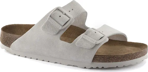 Birkenstock Birkenstock Arizona Soft Footbed Suede Leather Narrow Fit Žene - Sandale Birkenstock - Siva - 1024516-5.5 - Size: 5.5