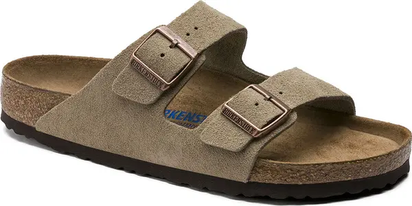 Birkenstock Birkenstock Arizona Soft Footbed Suede Leather Taupe Narrow Fit Unisex - Sandale Birkenstock - Svijetlo smeđa - 951303-2.5 - Size: 2.5