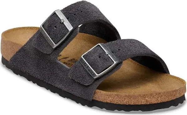 Birkenstock Birkenstock Arizona Suede Leather Regular Fit Unisex - Sandale Birkenstock - Siva - 1031632-4.5 - Size: 4.5