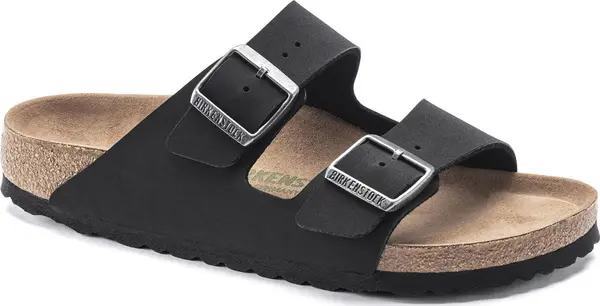 Birkenstock Birkenstock Arizona Vegan Birko-Flor Nubuck Narrow Fit Unisex - Sandale Birkenstock - Crna - 1019057-8 - Size: 8