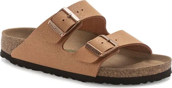 Birkenstock Birkenstock Arizona Vegan Birko-Flor Nubuck Regular Fit Žene - Sandale Birkenstock - Smeđa - 1025006-7.5 - Size: 7.5