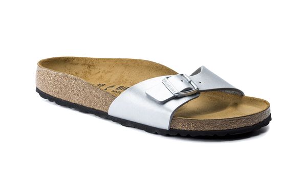 Birkenstock Birkenstock Madrid Birko-Flor Silver Narrow Fit
