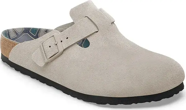 Birkenstock Birkenstock Boston BS Suede Leather Regular Fit Unisex - Sandale Birkenstock - Siva - 1030622-3.5 - Size: 3.5