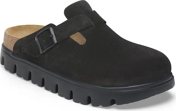 Birkenstock Birkenstock Boston Chunky Suede Leather Narrow Fit Žene - Sandale Birkenstock - Crna - 1028317-5 - Size: 5