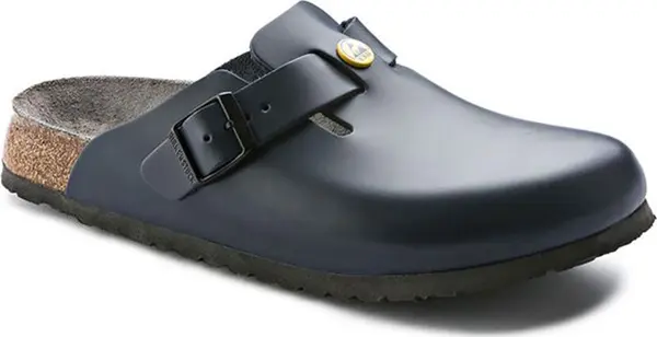 Birkenstock Birkenstock Boston ESD Natural Leather Narrow Fit Žene - Sandale Birkenstock - Plava - 61388-3.5 - Size: 3.5
