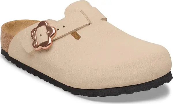 Birkenstock Birkenstock Boston Flower Buckle Birkibuc Narrow Fit Sandcastle Žene,Djeca - Sandale Birkenstock - Svijetlo smeđa - 1030630-2.5 - Size: 2.5