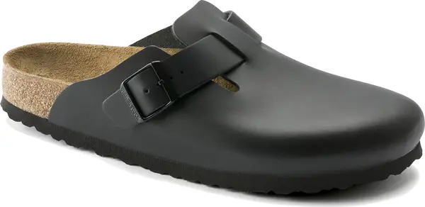 Birkenstock Birkenstock Boston Natural Leather Narrow Fit Žene - Sandale Birkenstock - Crna - 60193-7 - Size: 7