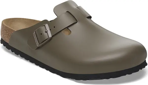 Birkenstock Birkenstock Boston Natural Leather Narrow Fit Žene - Sandale Birkenstock - Siva - 1029156-5 - Size: 5