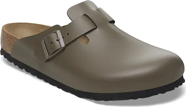 Birkenstock Birkenstock Boston Natural Leather Regular Fit Unisex - Sandale Birkenstock - Siva - 1029079-8 - Size: 8