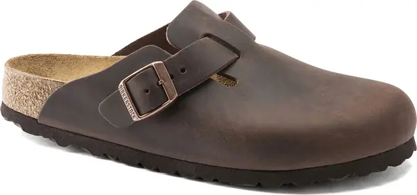 Birkenstock Birkenstock Boston Oiled Leather Regular Fit Muškarci - Sandale Birkenstock - Smeđa - 860131-7 - Size: 7