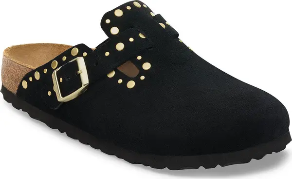 Birkenstock Birkenstock Boston Rivet Suede Leather Regular Fit Unisex - Sandale Birkenstock - Crna - 1030453-7 - Size: 7