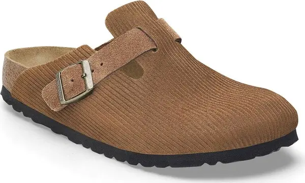 Birkenstock Birkenstock Boston Suede Embossed Narrow Fit Unisex - Sandale Birkenstock - Smeđa - 1028298-7.5 - Size: 7.5