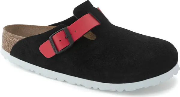 Birkenstock Birkenstock Boston Suede Leather Narrow fit Unisex - Sandale Birkenstock - Crna - 1025967-8 - Size: 8