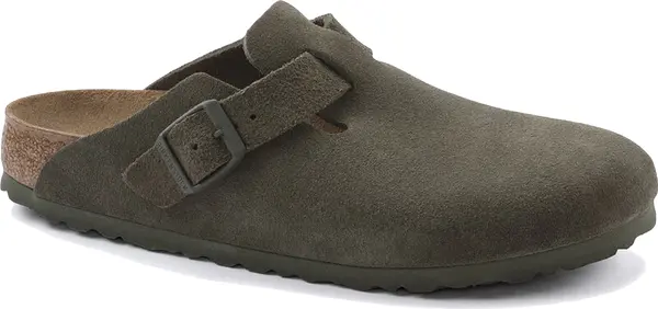 Birkenstock Birkenstock Boston Suede Leather Regular Fit Žene - Sandale Birkenstock - Zelena - 1024721-4.5 - Size: 4.5
