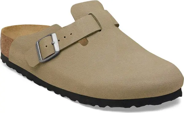 Birkenstock Birkenstock Boston TEX Birko-Flor Regular Fit Faded Khaki Unisex - Sandale Birkenstock - Smeđa - 1033133-5.5 - Size: 5.5