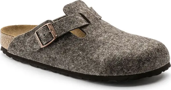 Birkenstock Birkenstock Boston Wool Felt Narrow Fit Žene - Sandale Birkenstock - Smeđa - 0160583-3.5 - Size: 3.5