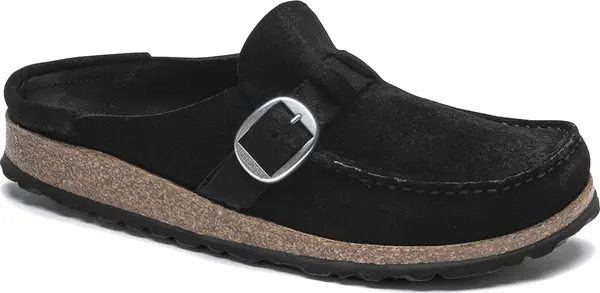 Birkenstock Birkenstock Buckley Suede Leather Narrow Fit Black Žene - Sandale Birkenstock - Crna - 1017826-7 - Size: 7