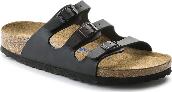 Birkenstock Birkenstock Florida BS Black Regular Fit Unisex - Sandale Birkenstock - Crna - 53011-2.5 - Size: 2.5