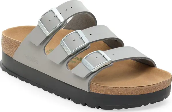 Birkenstock Birkenstock Florida Flex Platform Birko-Flor Narrow Fit Žene - Sandale Birkenstock - Siva - 1030567-3.5 - Size: 3.5