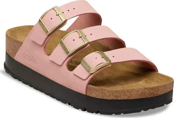 Birkenstock Birkenstock Florida Flex Platform Nubuck Leather Narrow Fit Žene - Sandale Birkenstock - Roza - 1031402-3.5 - Size: 3.5