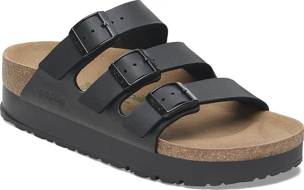 Birkenstock Birkenstock Florida III PAP Flex Platform Birko-Flor Narrow Fit Žene - Sandale Birkenstock - Crna - B1029737-3.5 - Size: 3.5