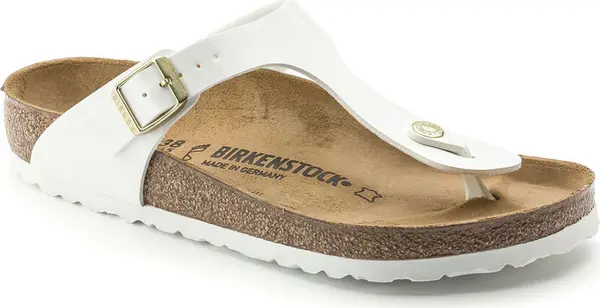 Birkenstock Birkenstock Gizeh BF Patent White Regular Fit Žene - Sandale Birkenstock - Bijela - 1005299-2.5 - Size: 2.5