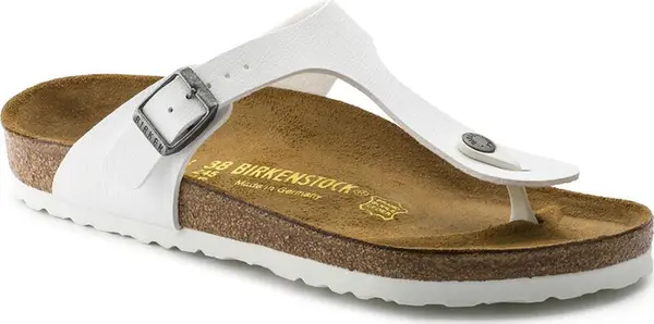 Birkenstock Birkenstock Gizeh Birko-Flor Regular Fit Unisex - Sandale Birkenstock - Bijela - 0745531-7.5 - Size: 7.5