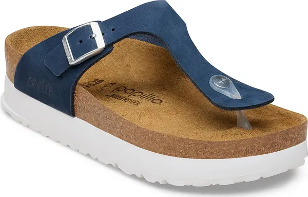 Birkenstock Birkenstock Gizeh Flex Platform Nubuck Leather Regular Fit New Navy Žene - Sandale Birkenstock - Plava - 1031413-3.5 - Size: 3.5