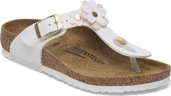 Birkenstock Birkenstock Gizeh Flowers Birko-Flor Regular Fit White Žene,Djeca - Sandale Birkenstock - Bijela - 1029515-2.5 - Size: 2.5