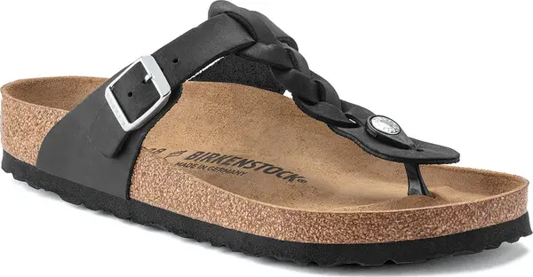 Birkenstock Birkenstock Gizeh Oiled Leather Black Regular Fit Žene - Sandale Birkenstock - Crna - 1021349-2.5 - Size: 2.5