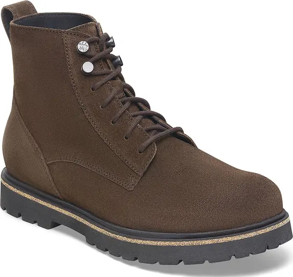 Birkenstock Birkenstock Highwood Lace Mid Men Suede Leather Narrow Fit Muškarci - Cipele Birkenstock - Smeđa - 1028923-8 - Size: 8