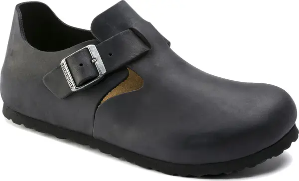 Birkenstock Birkenstock London Oiled Leather Narrow Fit Žene - Sandale Birkenstock - Crna - 166543-2.5 - Size: 2.5