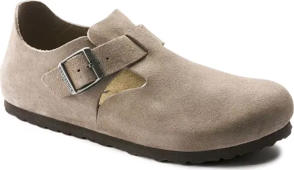 Birkenstock Birkenstock London Suede Leather Regular Fit Unisex - Sandale Birkenstock - Beige - 1010503-9 - Size: 9