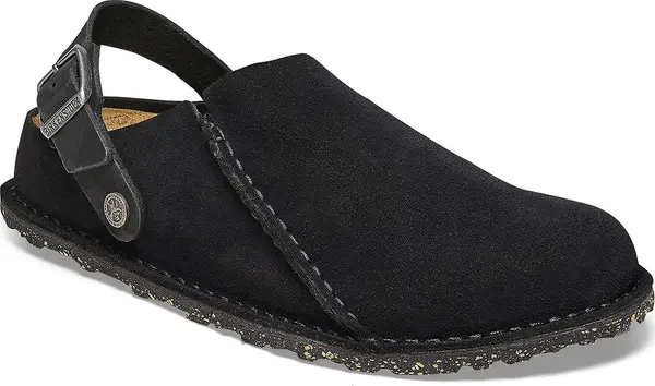 Birkenstock Birkenstock Lutry Premium Suede Leather Narrow Fit Unisex - Sandale Birkenstock - Crna - 1025356-7 - Size: 7