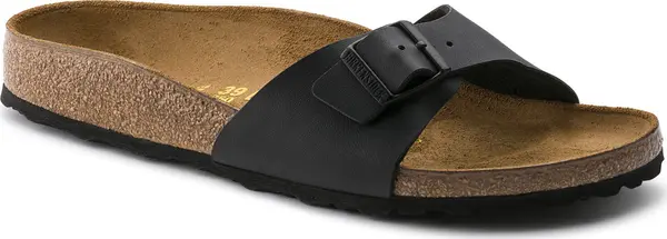 Birkenstock Birkenstock Madrid Black Narrow Fit Unisex - Sandale Birkenstock - Crna - 40793-3.5 - Size: 3.5